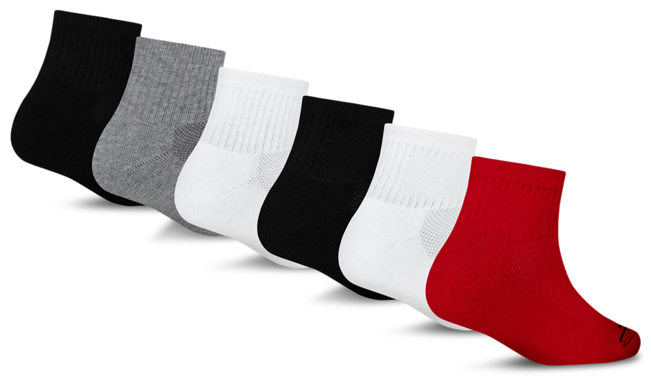 Jordan Legend Ankle 6-Pack Socks Image 2 of 6. Tap to open photo gallery.