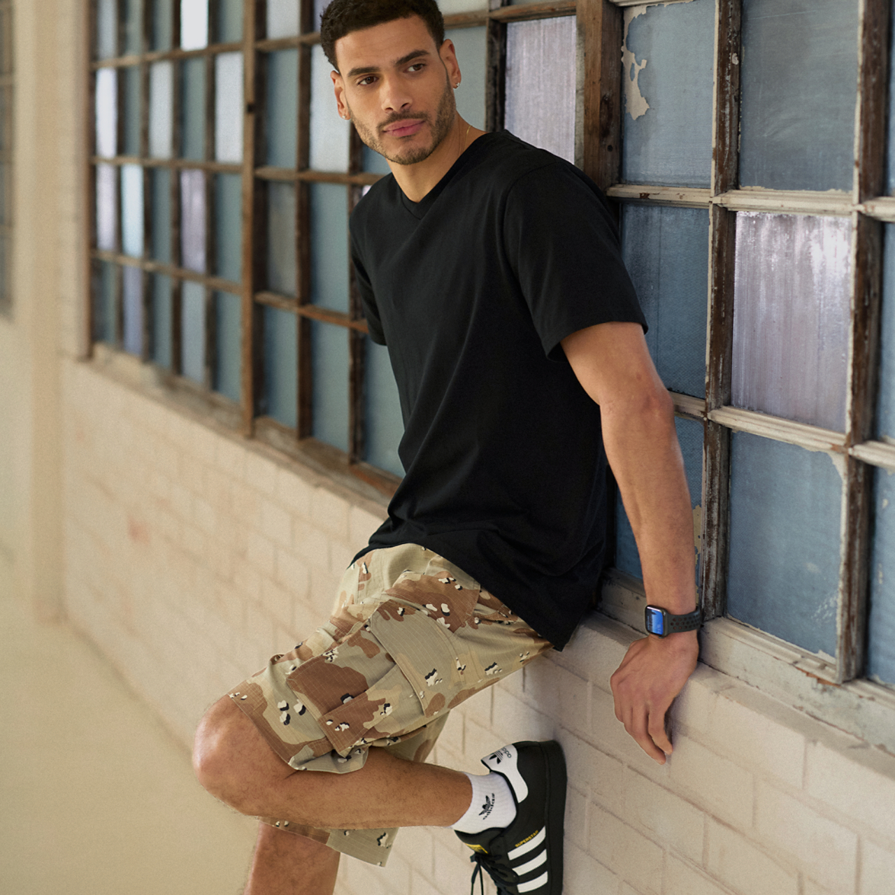 CSG Basic V-Neck S/S T-Shirt Image 3 of 6. Tap to open photo gallery.