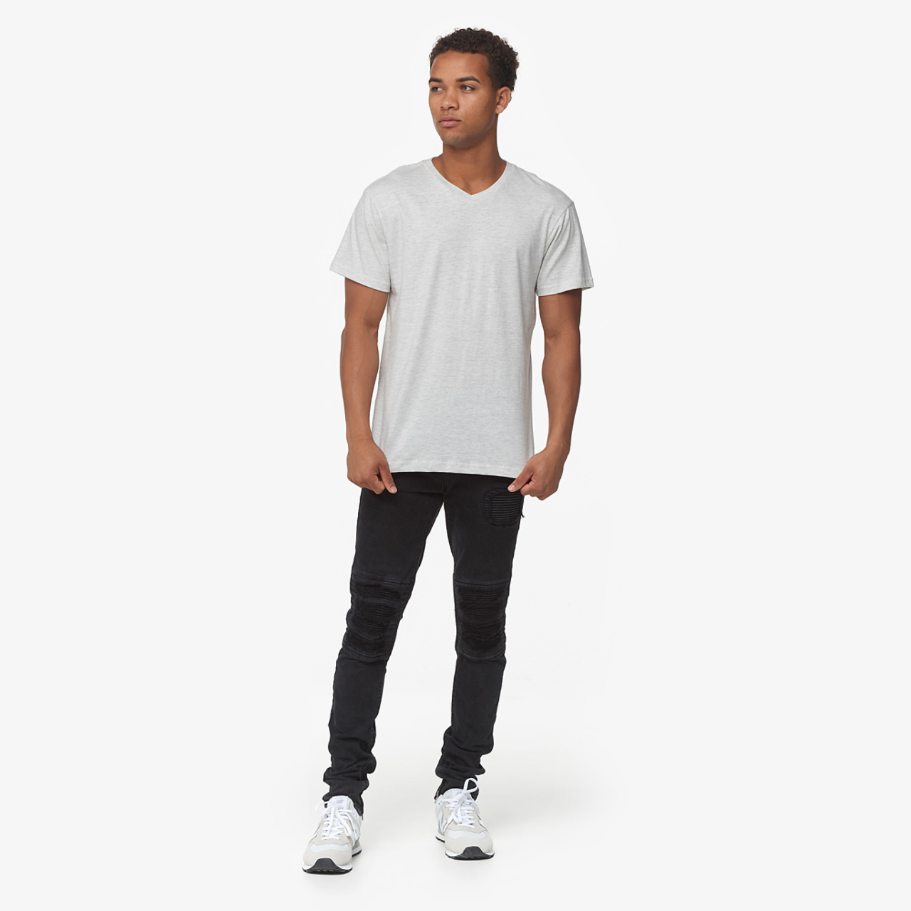 CSG Basic V-Neck S/S T-Shirt Image 6 of 6. Tap to open photo gallery.