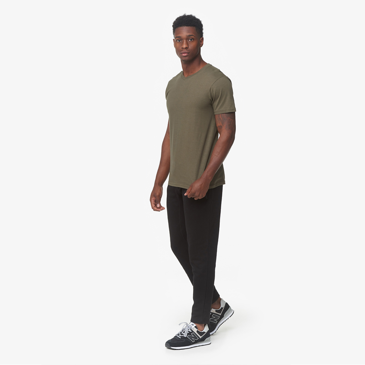 CSG Basic V-Neck S/S T-Shirt Image 6 of 6. Tap to open photo gallery.