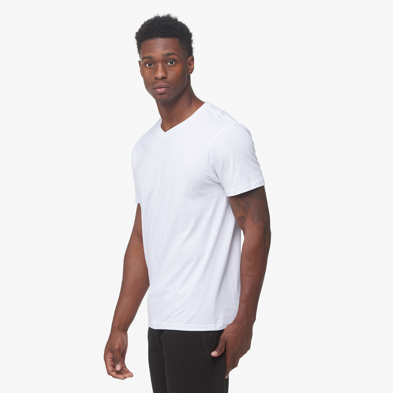 CSG Basic V-Neck S/S T-Shirt Image 2 of 5. Tap to open photo gallery.