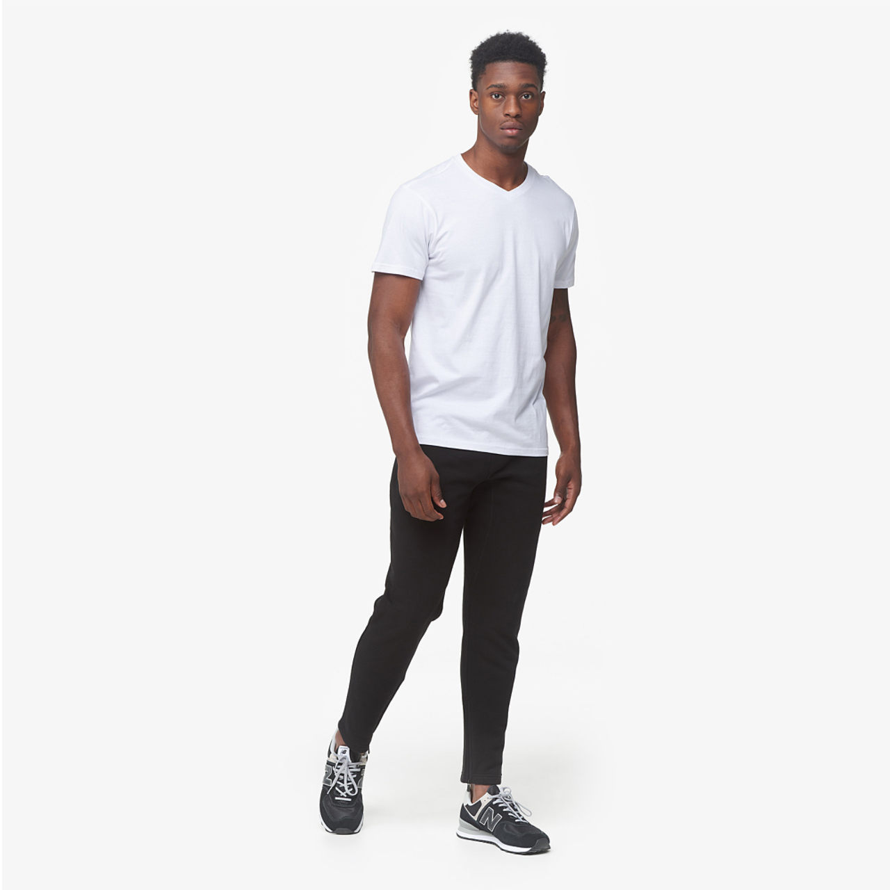 CSG Basic V-Neck S/S T-Shirt Image 4 of 5. Tap to open photo gallery.
