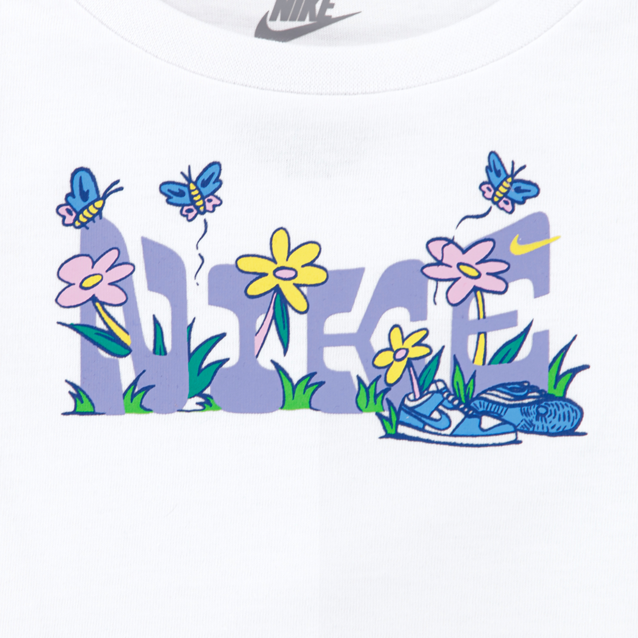 Nike Flower Graphic Scooter T-shirt Image 3 of 5. Tap to open photo gallery.