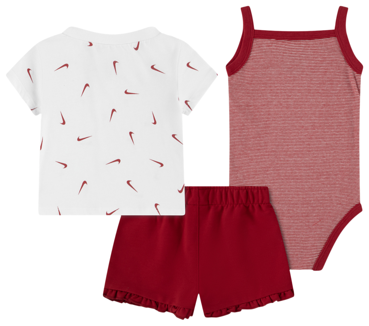 Nike Essential Ruffle Short Set Image 2 of 5. Tap to open photo gallery.