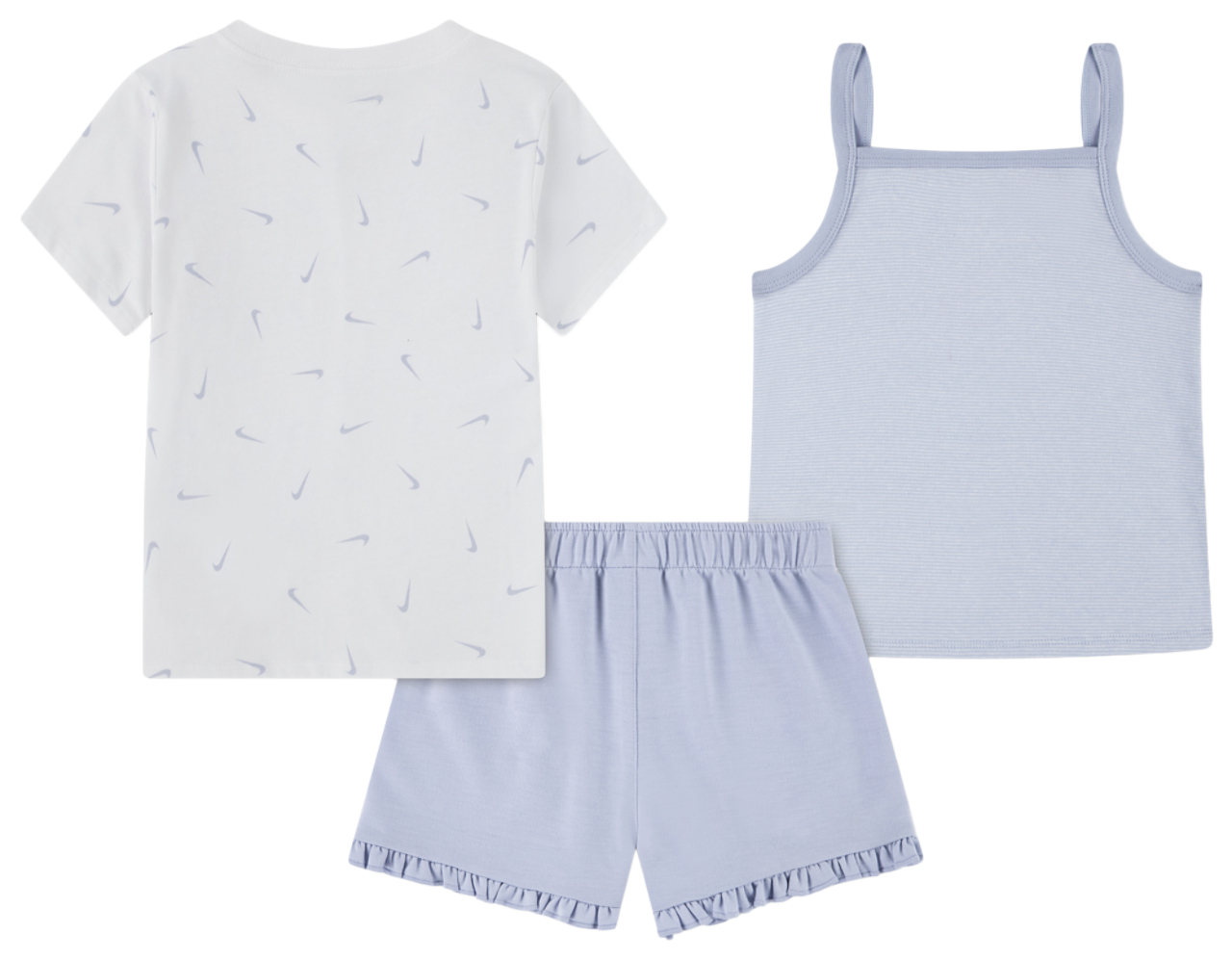 Nike Essential Ruffle Short Set Image 2 of 4. Tap to open photo gallery.