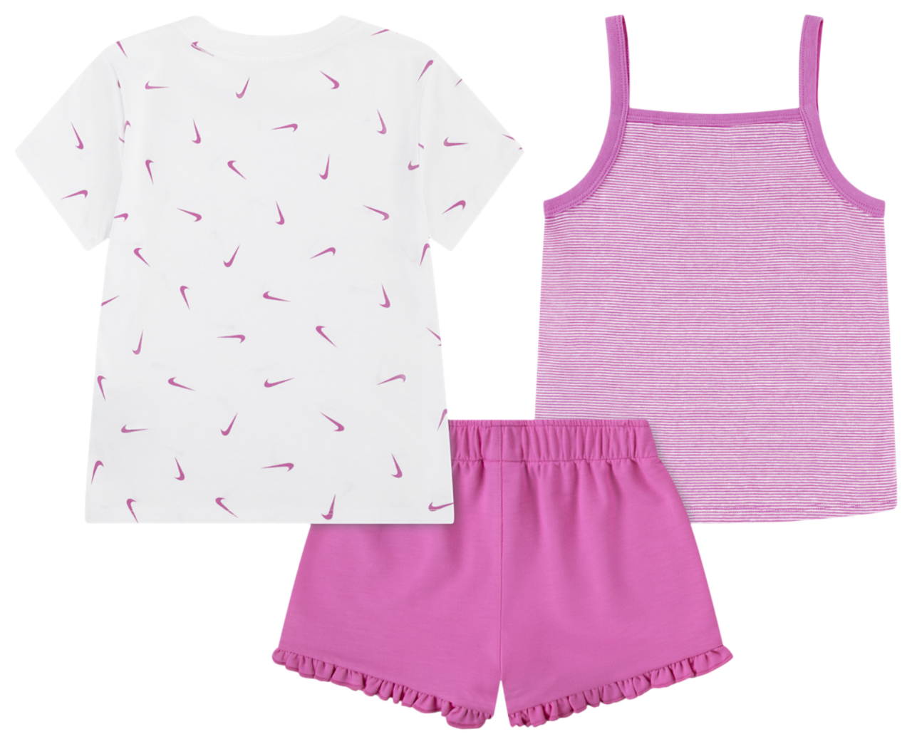 Nike Essential Ruffle Short Set Image 2 of 4. Tap to open photo gallery.