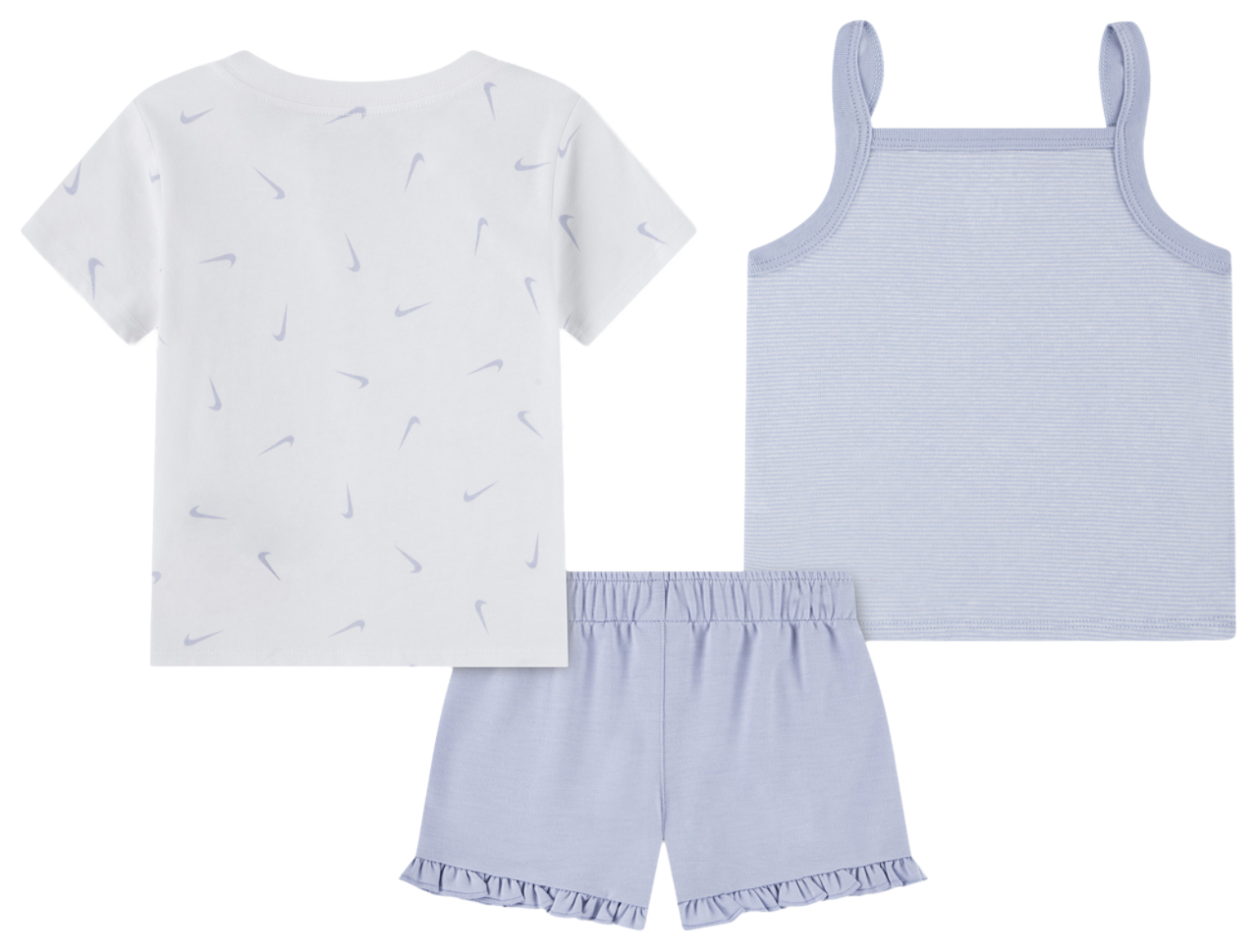 Nike Essential Ruffle Short Set Image 2 of 4. Tap to open photo gallery.