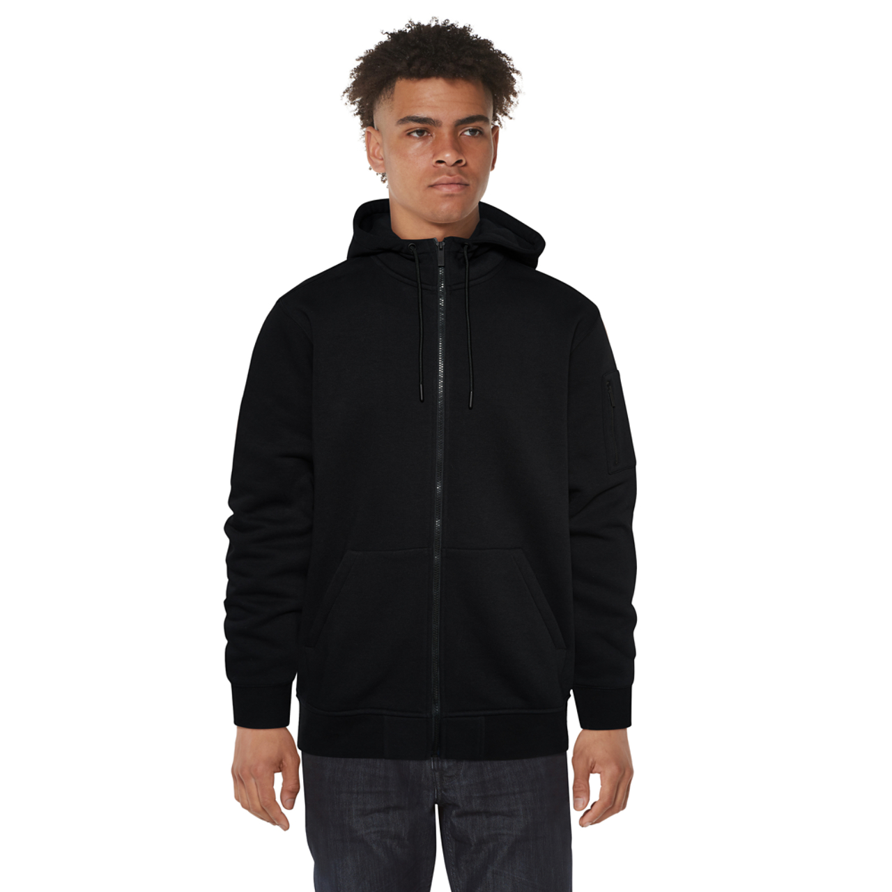 CSG Basic Full-Zip Fleece Hoodie Image 3 of 4. Tap to open photo gallery.