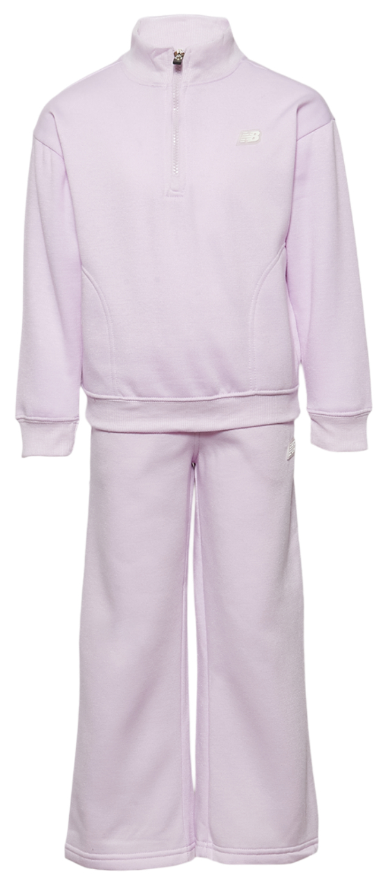New Balance 1/4 Zip Fleece Set  Image 1 of 4. Tap to open photo gallery.