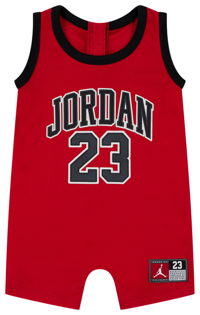 Jordan Jumpman 23 Jersey Romper  Image 1 of 5. Tap to open photo gallery.