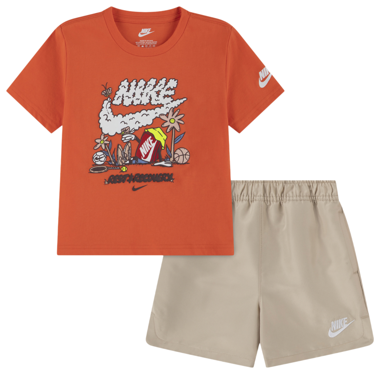 Nike Boxy Short Set Image 1 of 4. Tap to open photo gallery.