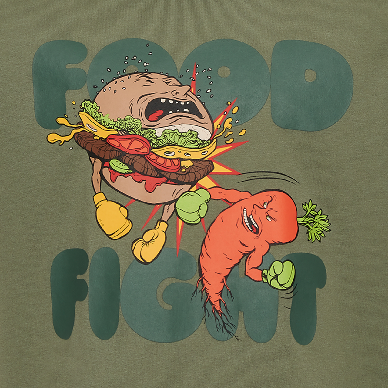 LCKR Food Fight Graphic T-Shirt  Image 2 of 2. Tap to open photo gallery.