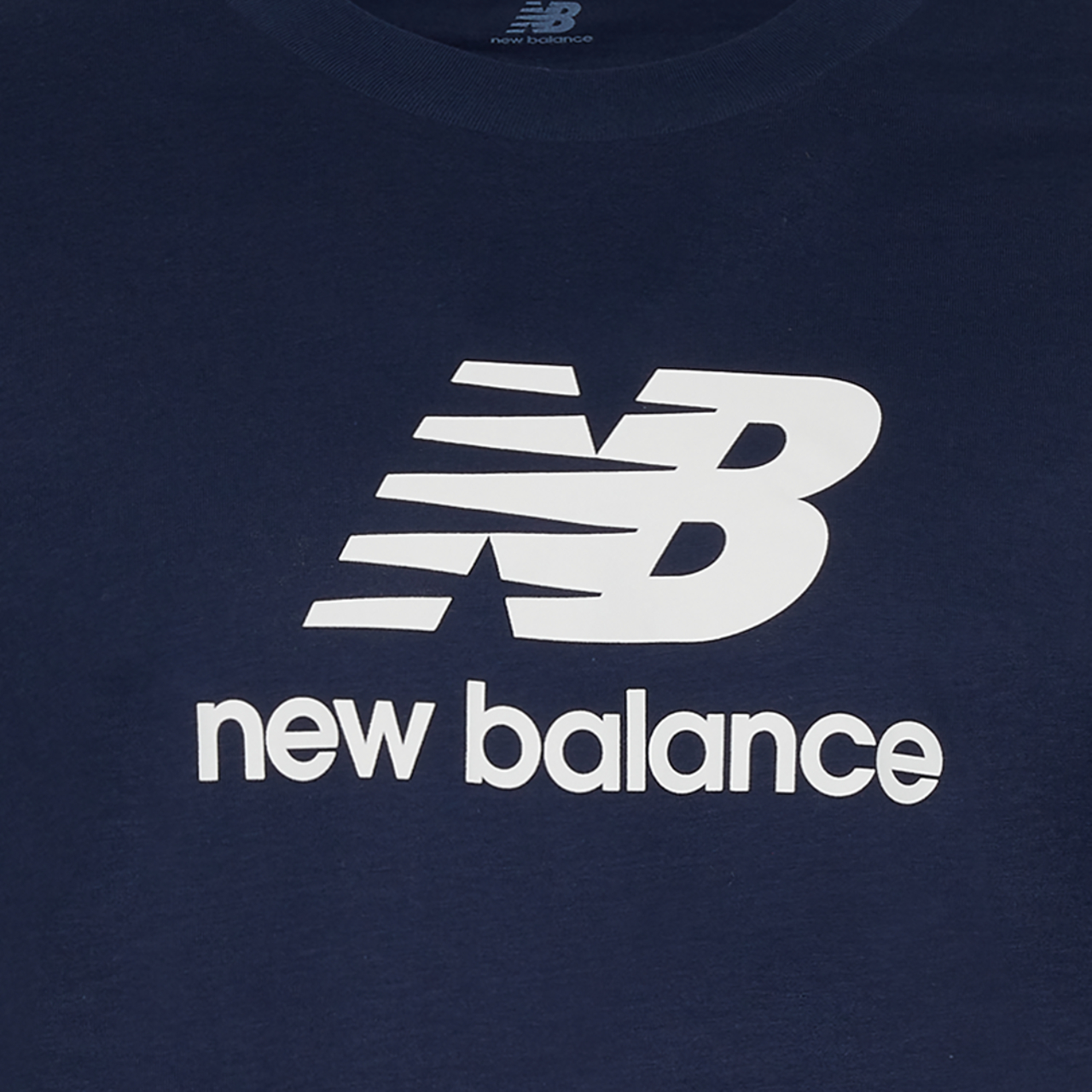 New Balance Essential Stacked Logo T-Shirt Image 2 of 2. Tap to open photo gallery.