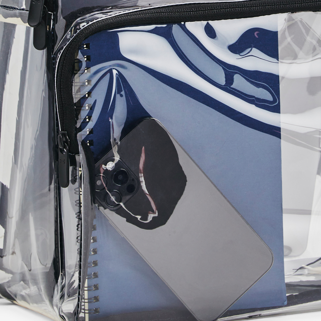 Under Armour Sportstyle Clear Backpack Image 3 of 4. Tap to open photo gallery.