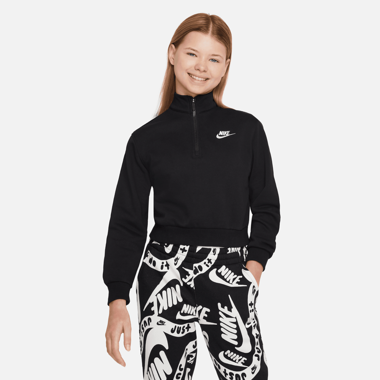 Nike Club Fleece Half-Zip  Image 1 of 2. Tap to open photo gallery.