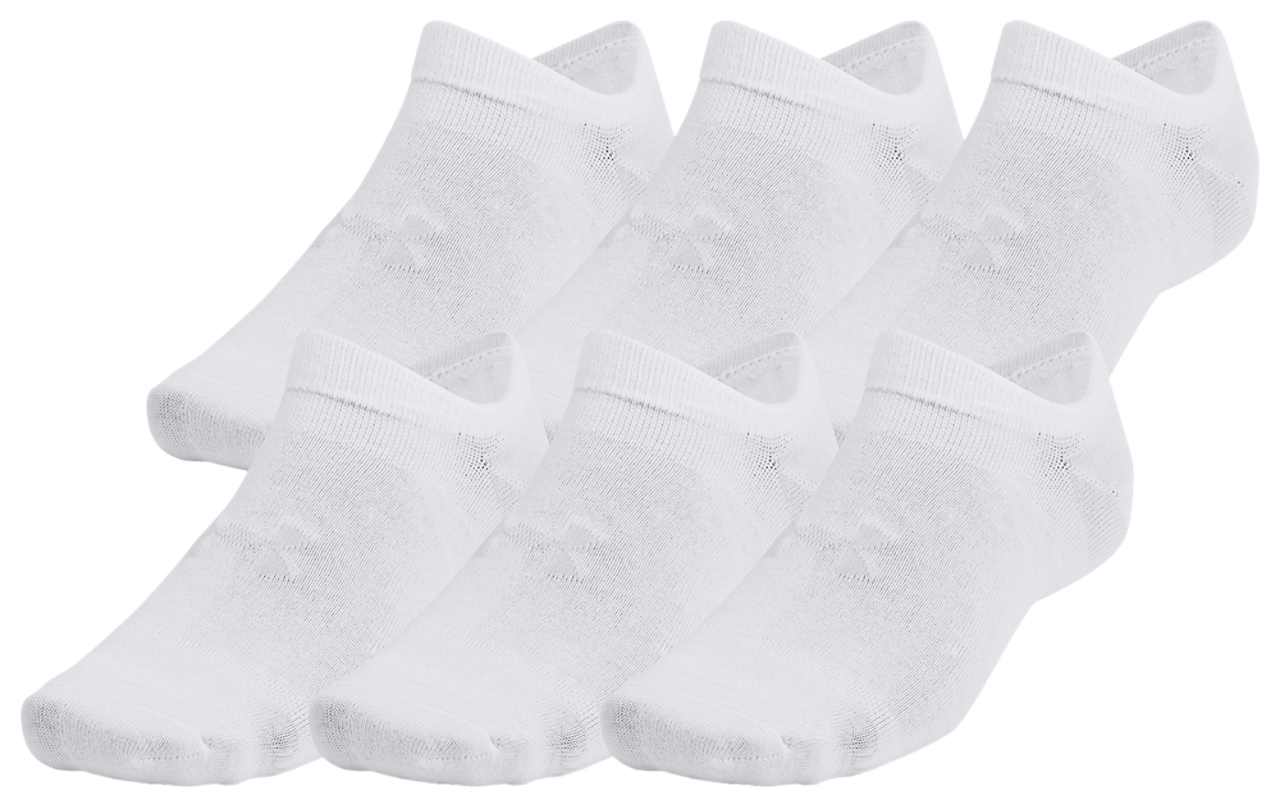 Under Armour Essential 6 Pack No Show Socks Image 1 of 5. Tap to open photo gallery.