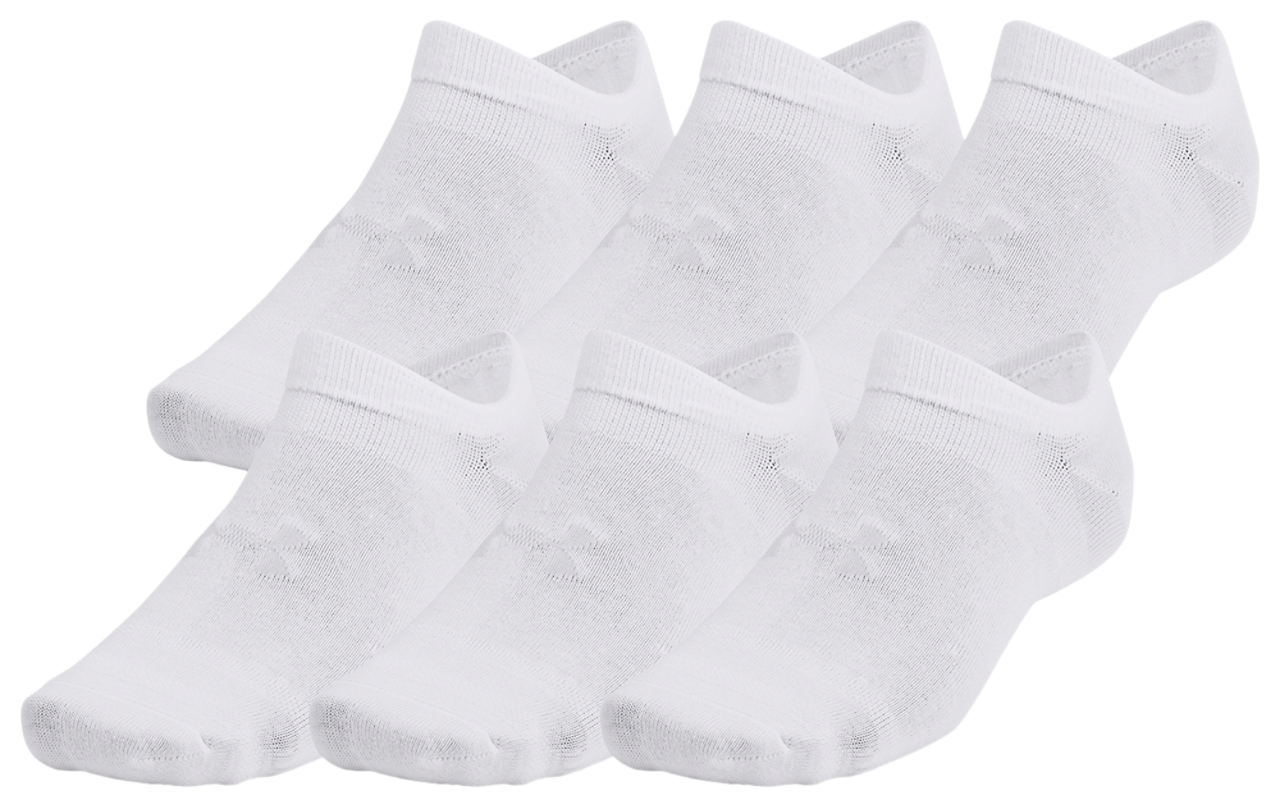 Under Armour Essential 6 Pack No Show Socks Image 2 of 5. Tap to open photo gallery.