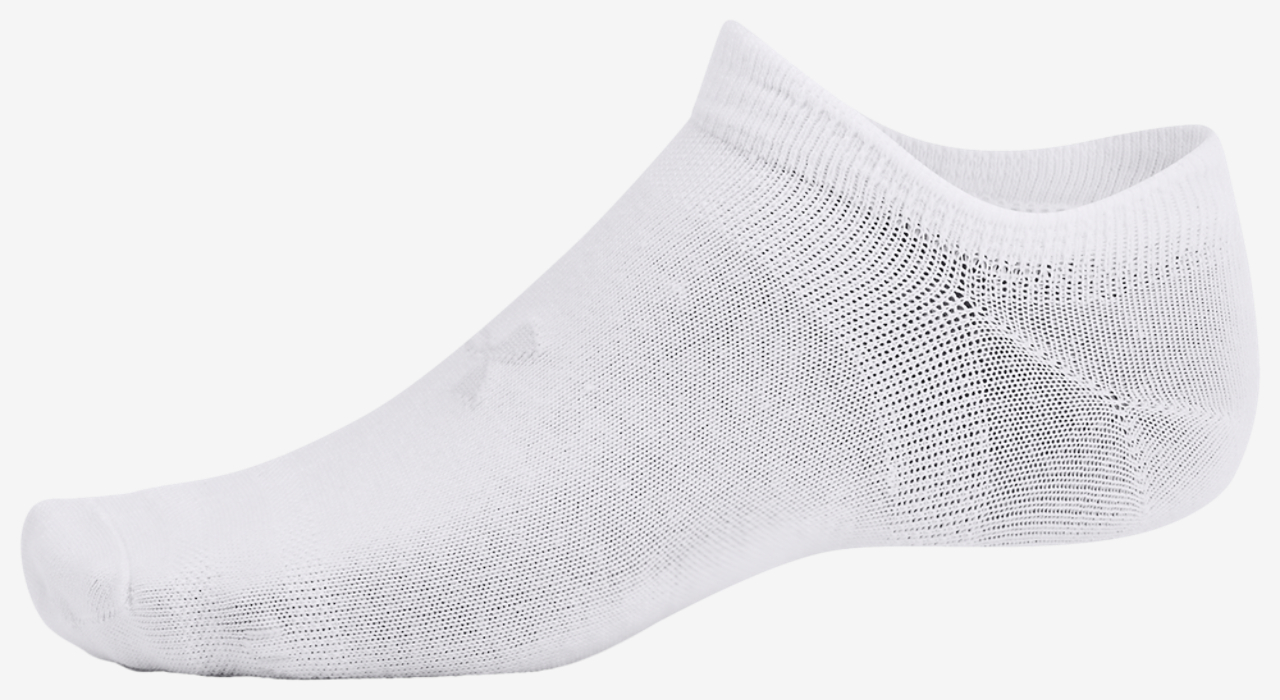 Under Armour Essential 6 Pack No Show Socks Image 3 of 5. Tap to open photo gallery.