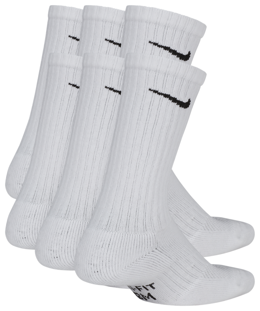 Nike 6 Pack Cushioned Crew Socks  Image 2 of 2. Tap to open photo gallery.