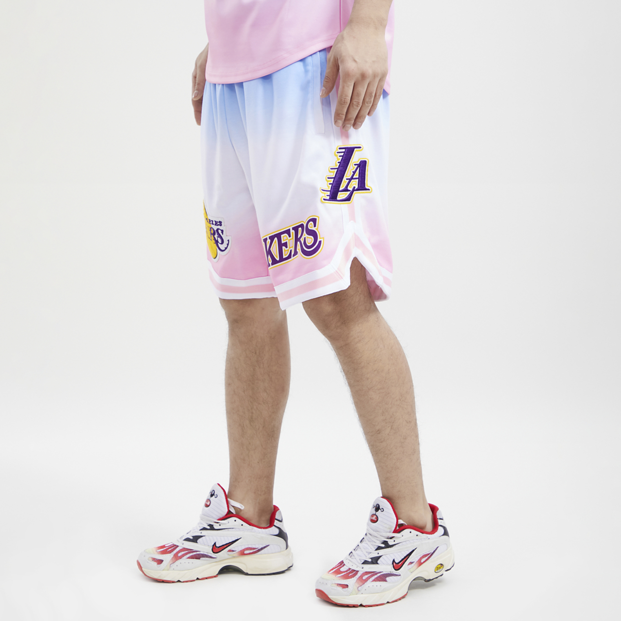 Pro Standard Lakers Ombre Shorts Image 4 of 4. Tap to open photo gallery.