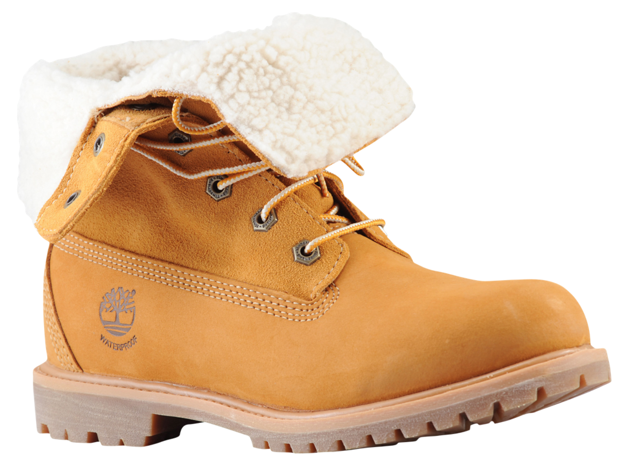 Timberland Teddy Fleece Fold Down Boots Image 1 of 6. Tap to open photo gallery.