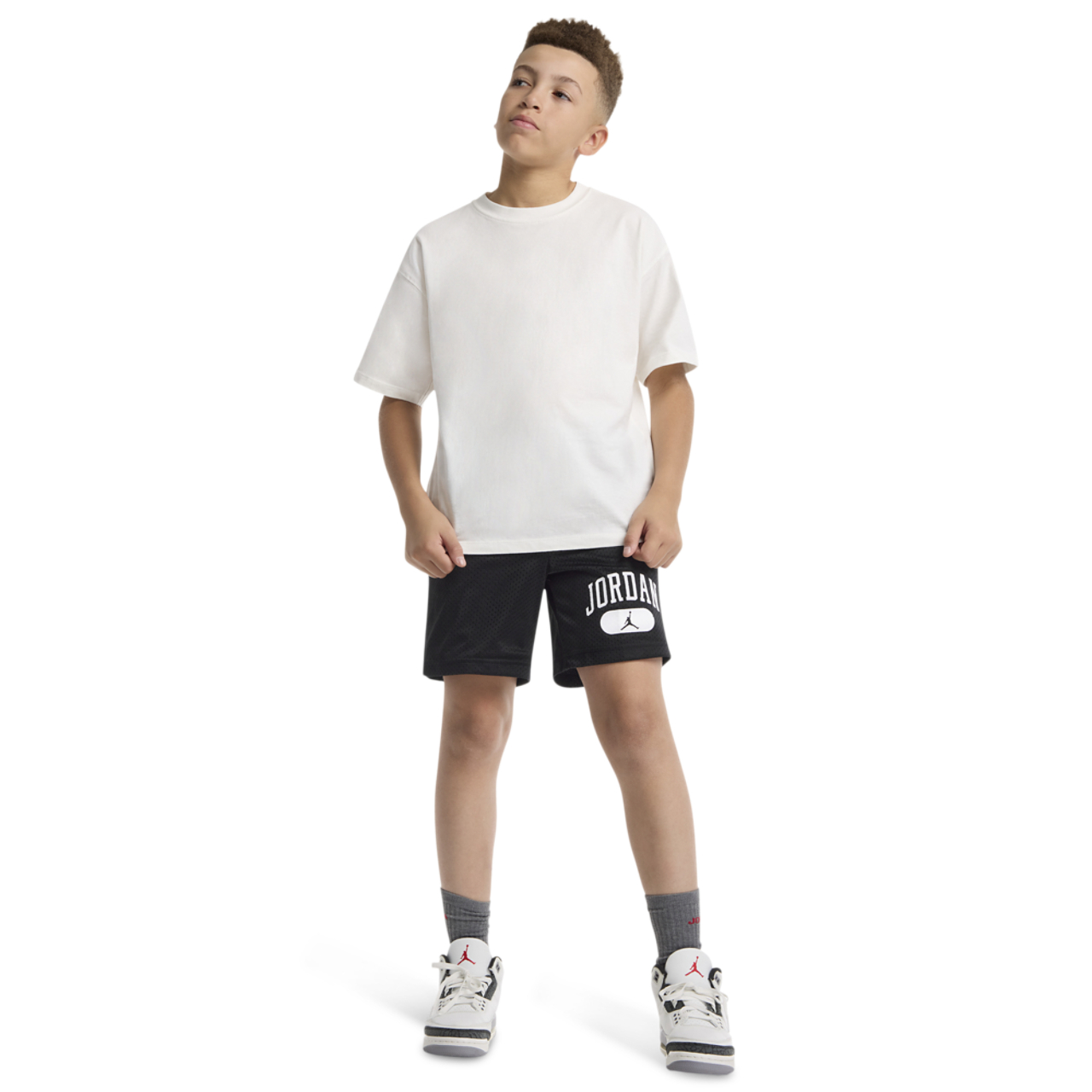 Jordan Short de sport en maille PE Image 3 de 9. Appuyez pour ouvrir la galerie de photos.