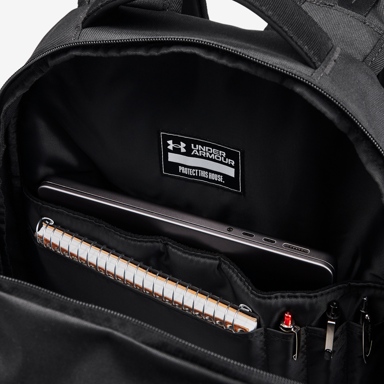 Under Armour Hustle 6.0 Pro Backpack Image 3 of 5. Tap to open photo gallery.