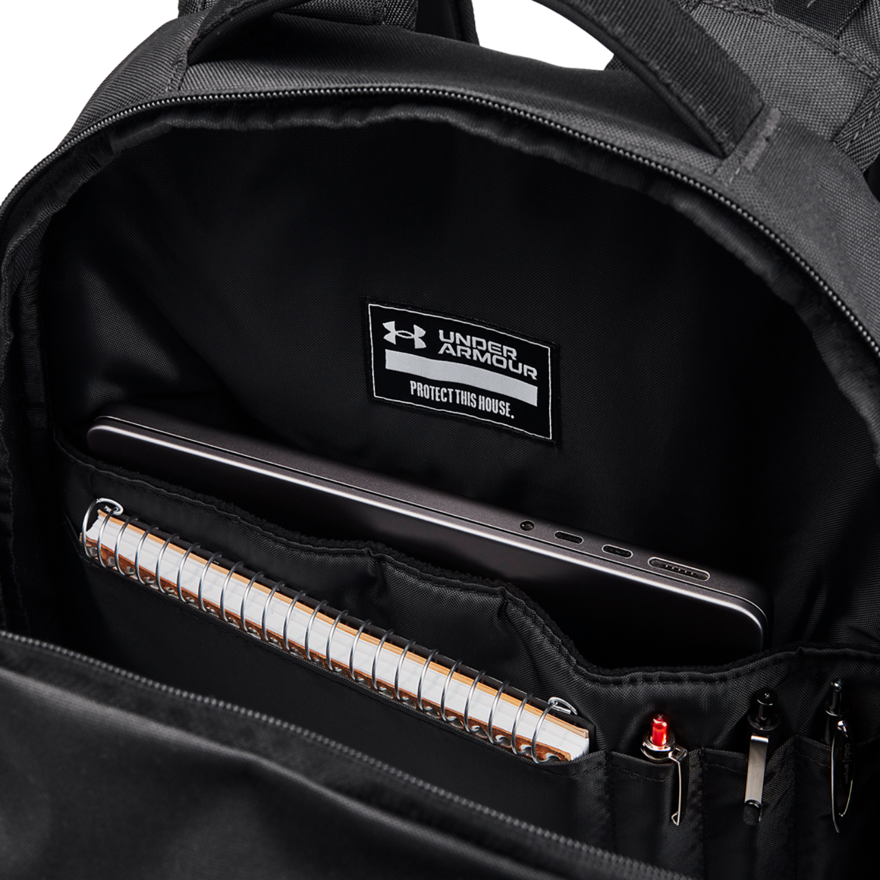 Under Armour Hustle 6.0 Pro Backpack Image 3 of 5. Tap to open photo gallery.