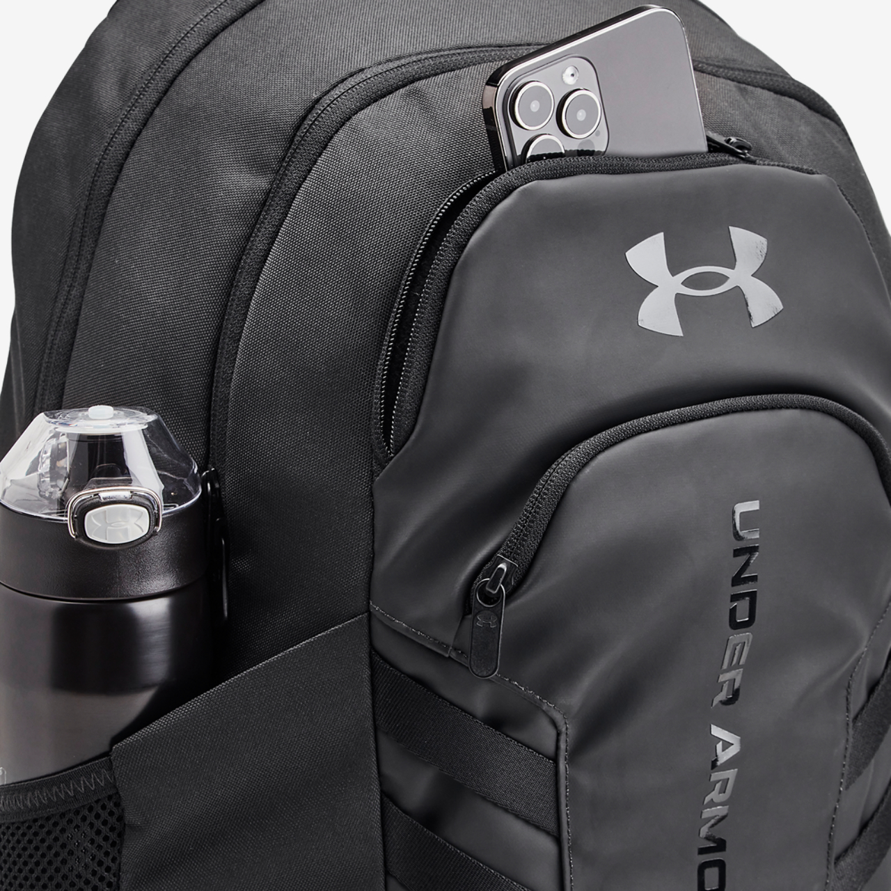 Under Armour Hustle 6.0 Pro Backpack Image 4 of 5. Tap to open photo gallery.