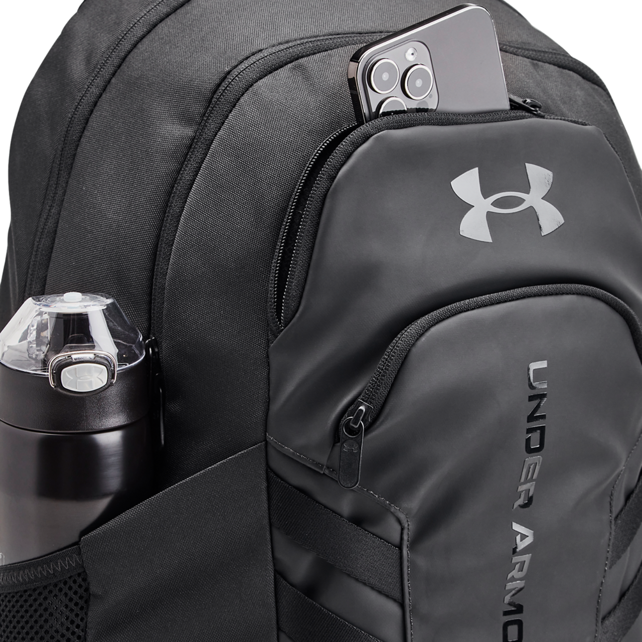 Under Armour Hustle 6.0 Pro Backpack Image 4 of 5. Tap to open photo gallery.
