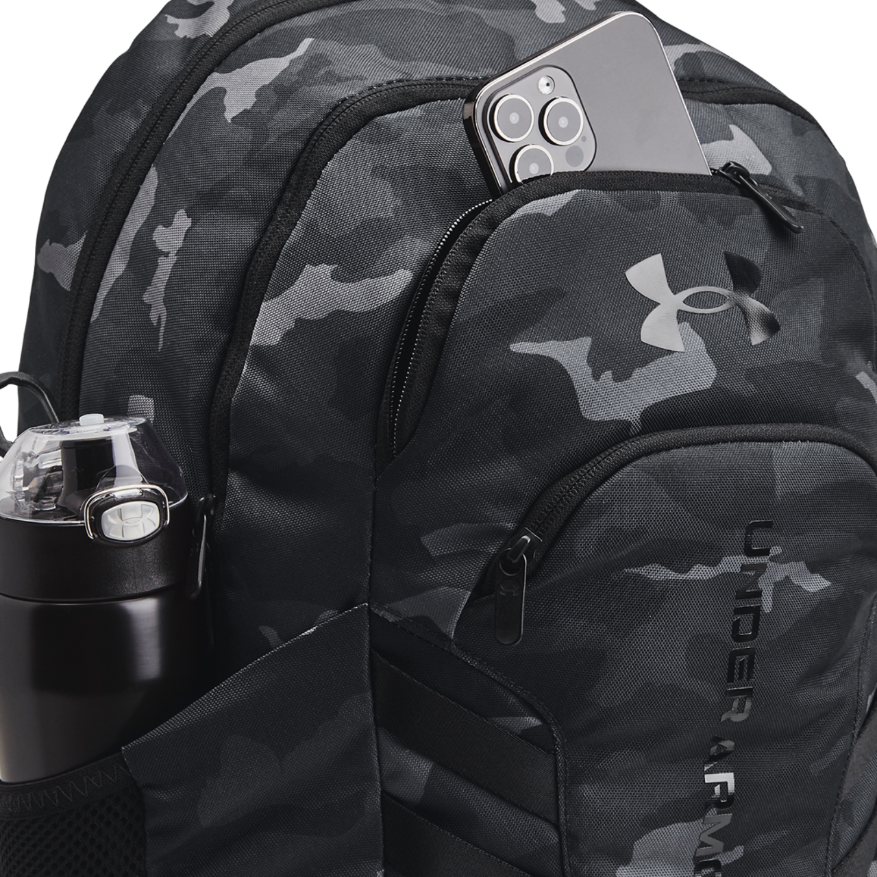 Under Armour Hustle 6.0 Pro Backpack Image 4 of 5. Tap to open photo gallery.