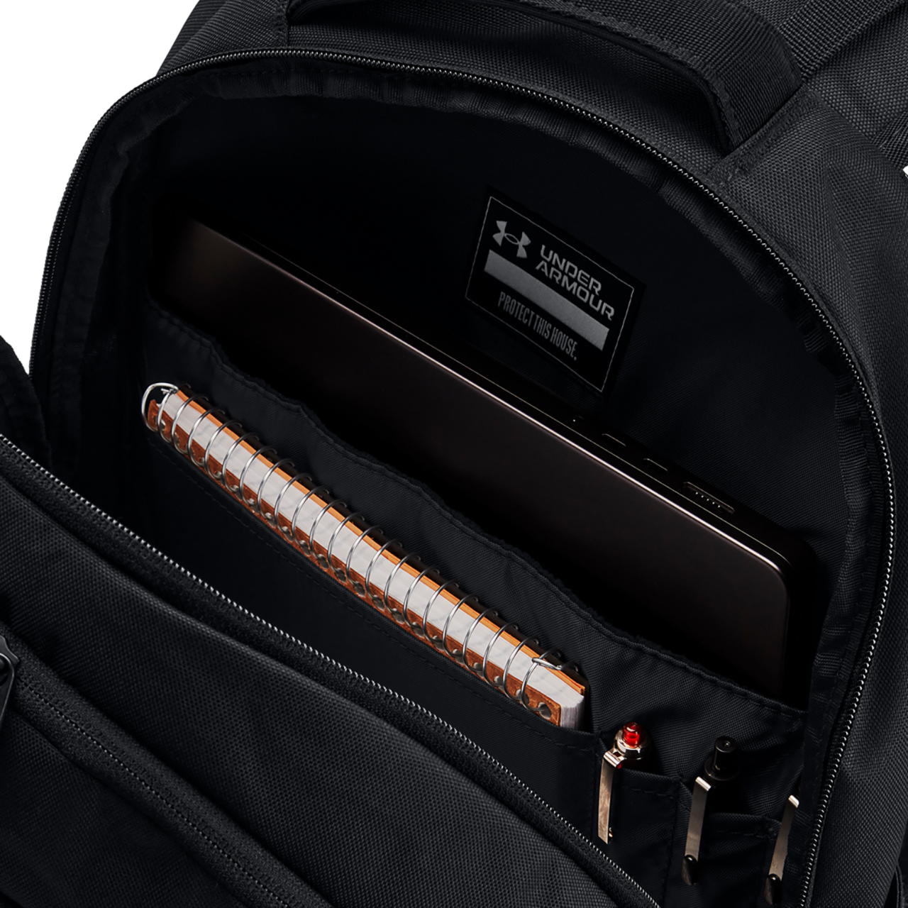 Under Armour Hustle 6.0 Backpack Image 5 of 5. Tap to open photo gallery.