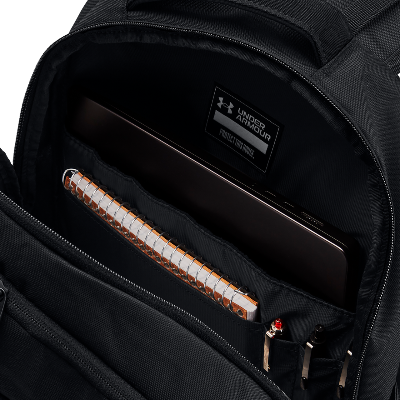 Under Armour Hustle 6.0 Backpack Image 5 of 5. Tap to open photo gallery.