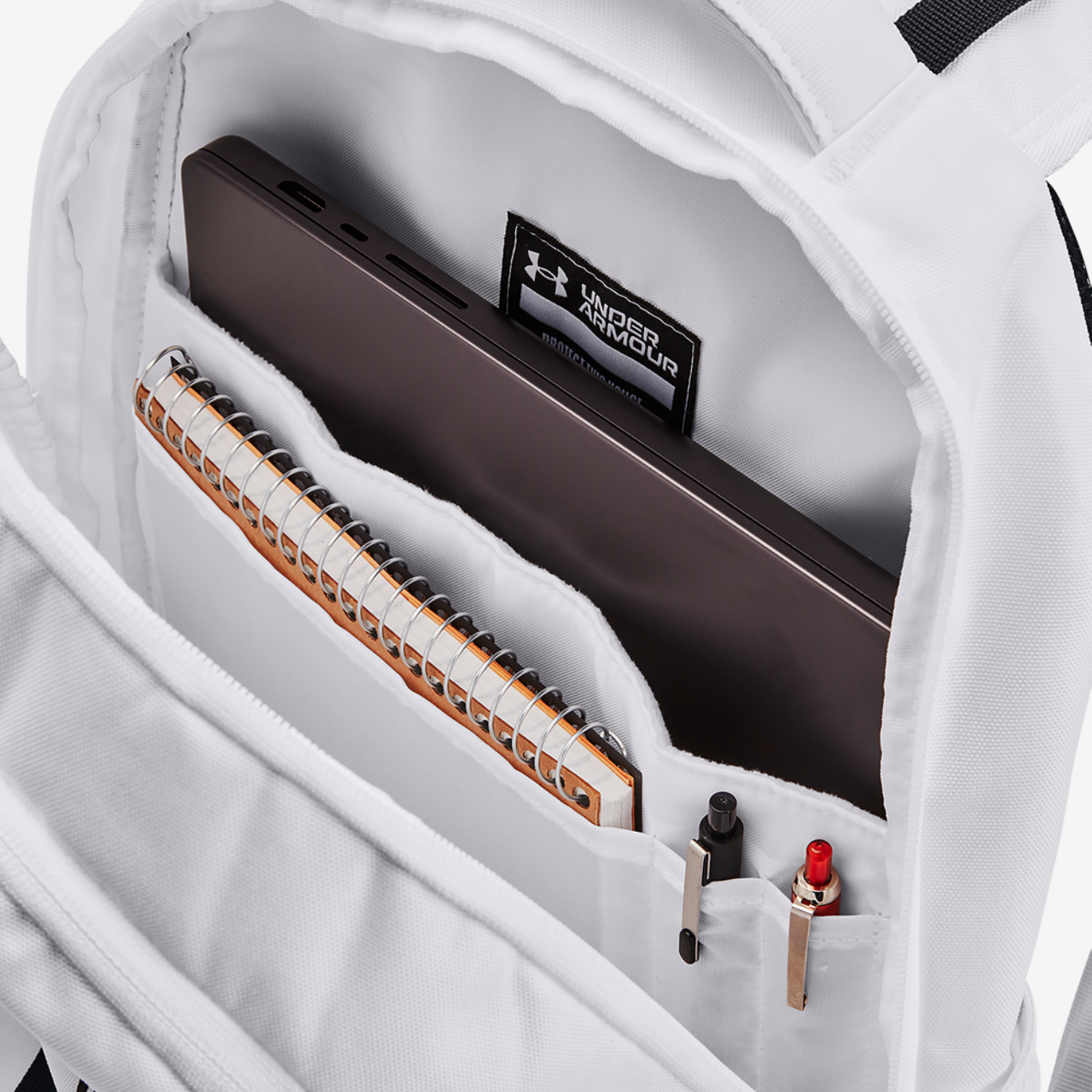 Under Armour Hustle 6.0 Backpack Image 5 of 5. Tap to open photo gallery.