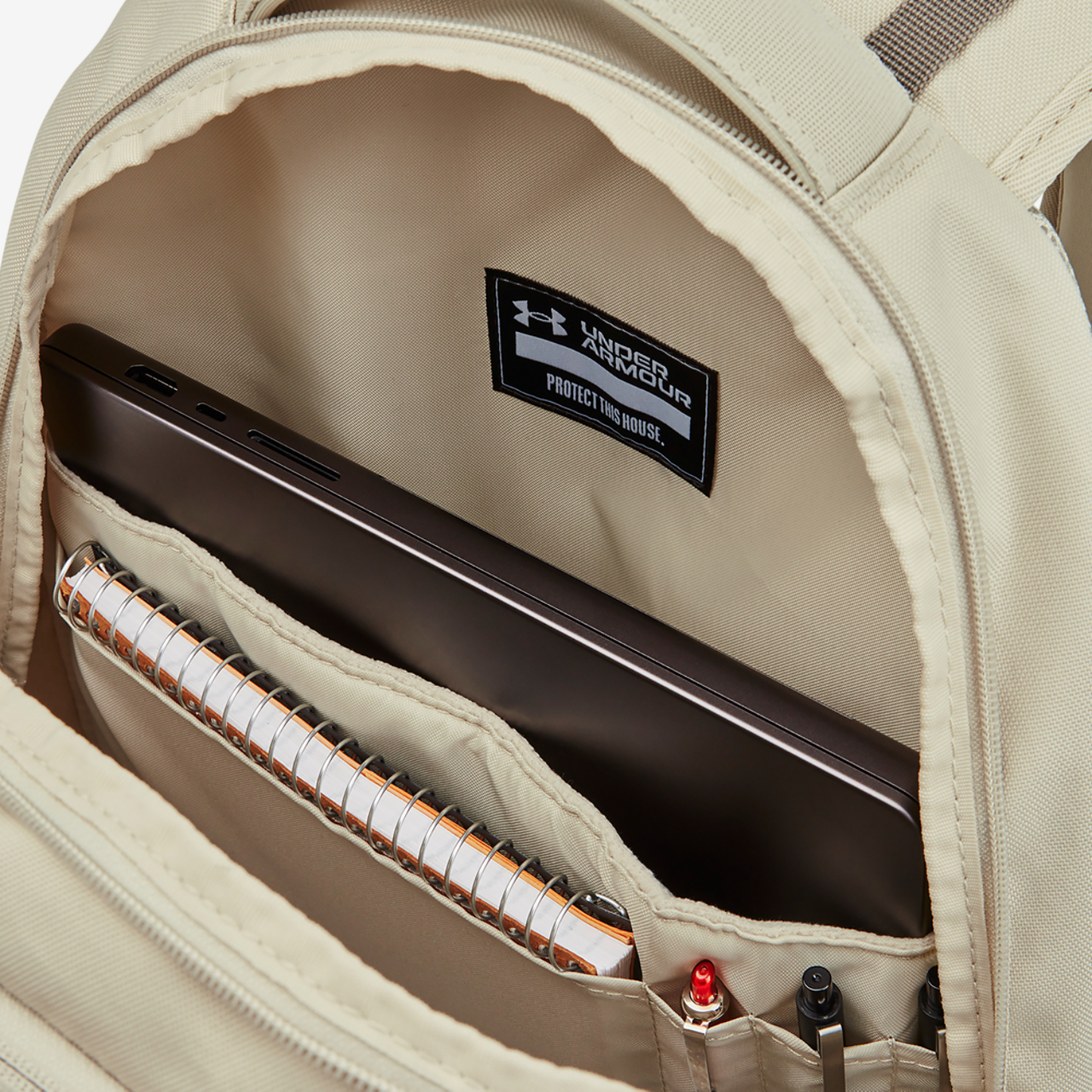 Under Armour Hustle 6.0 Backpack Image 5 of 5. Tap to open photo gallery.