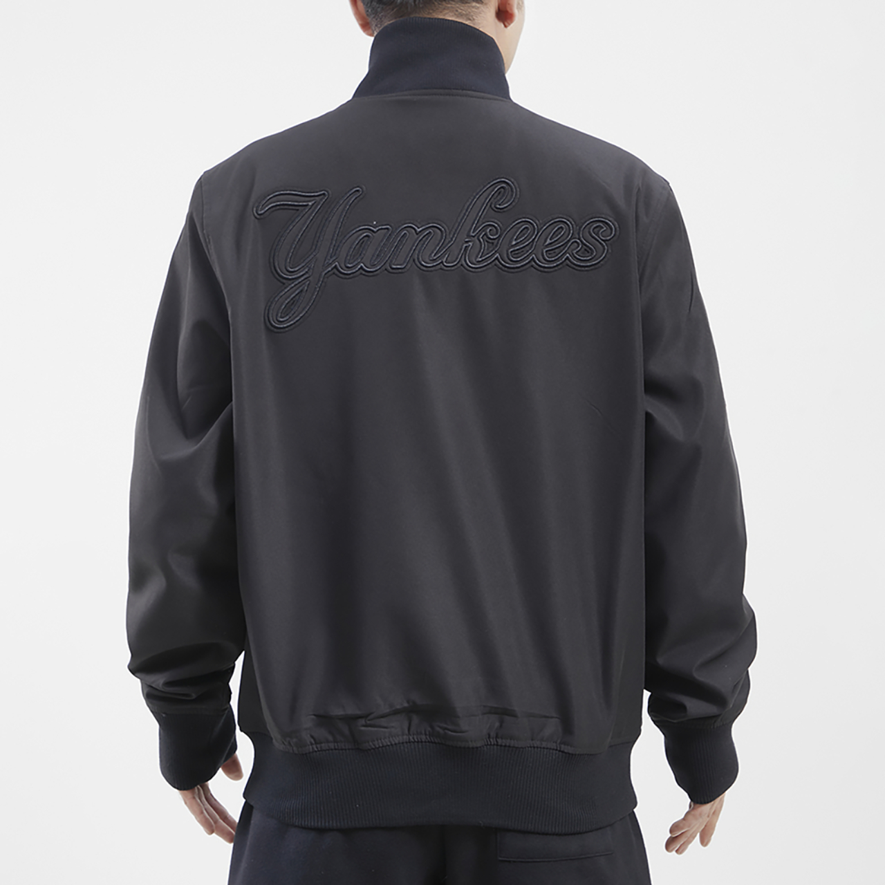 Pro Standard Yankees Neutral Twill Jacket Image 2 of 4. Tap to open photo gallery.