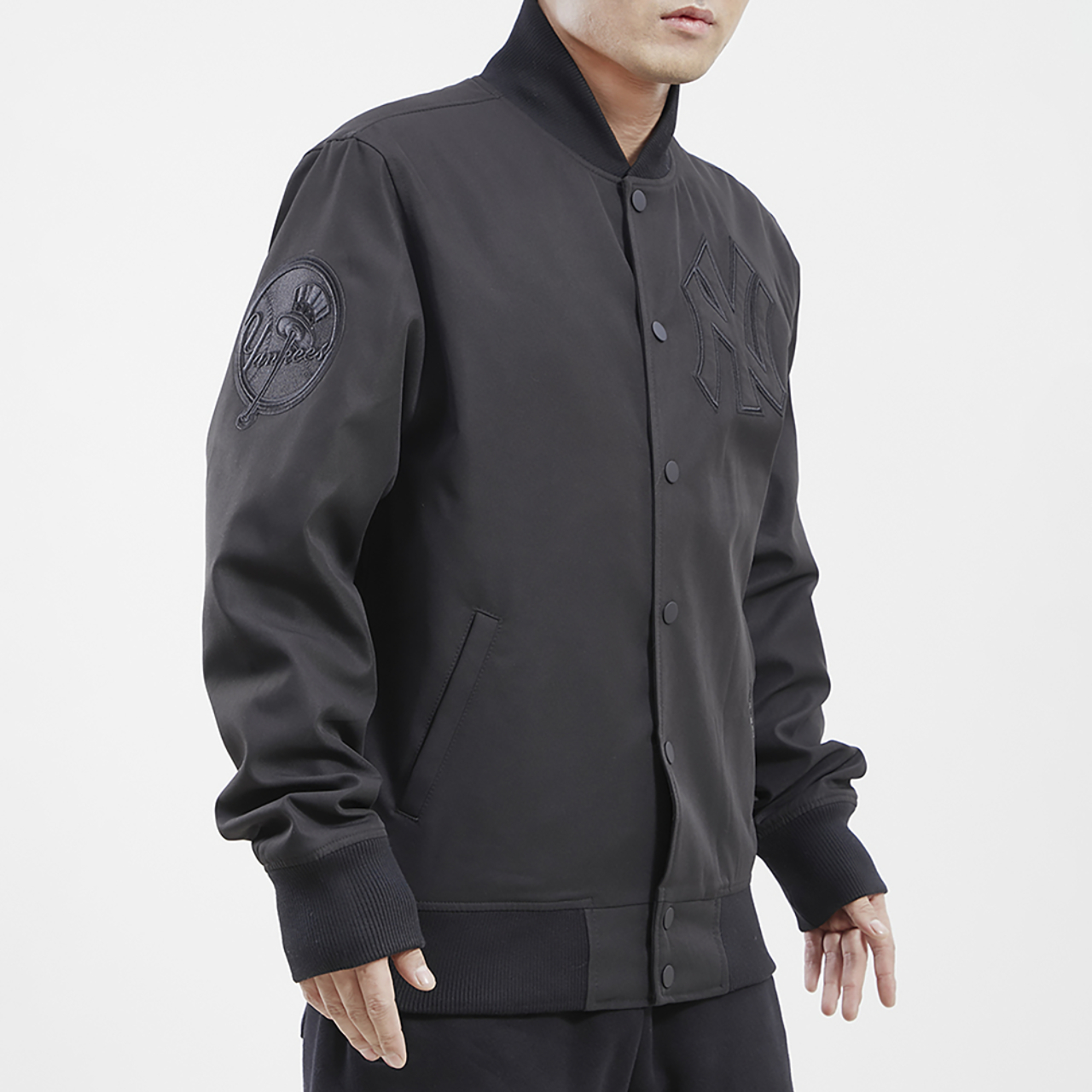 Pro Standard Yankees Neutral Twill Jacket Image 3 of 4. Tap to open photo gallery.