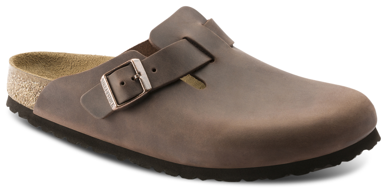 Birkenstock Boston Clogs Oiled Leather Image 1 of 5. Tap to open photo gallery.