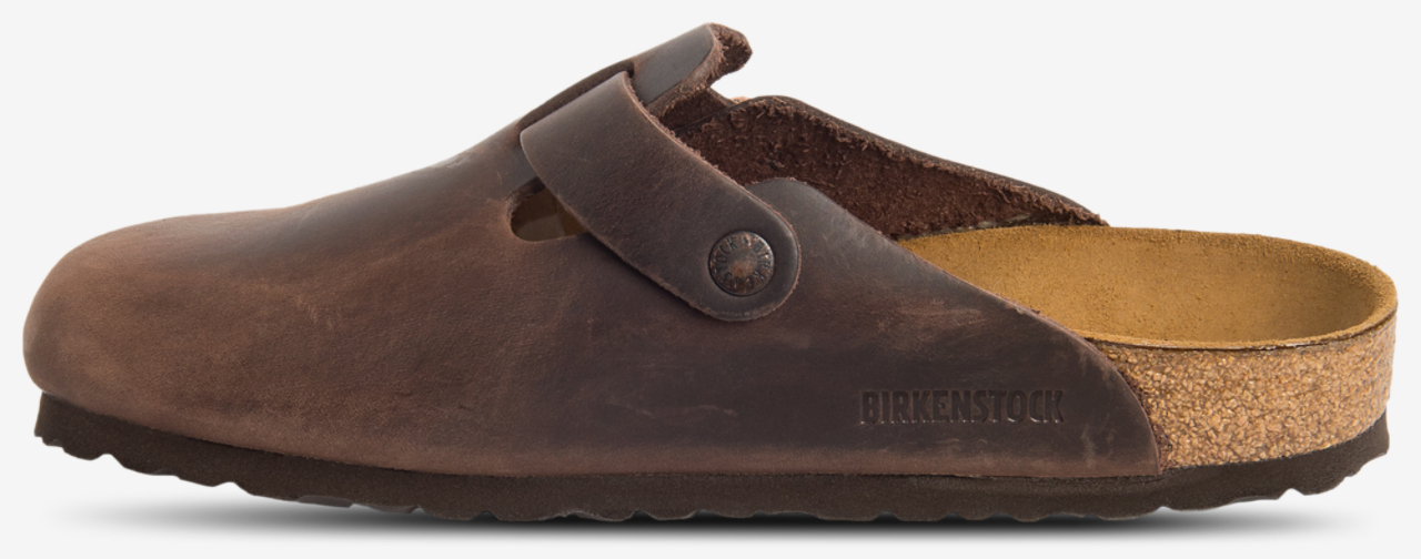 Birkenstock Boston Clogs Oiled Leather Image 3 of 5. Tap to open photo gallery.