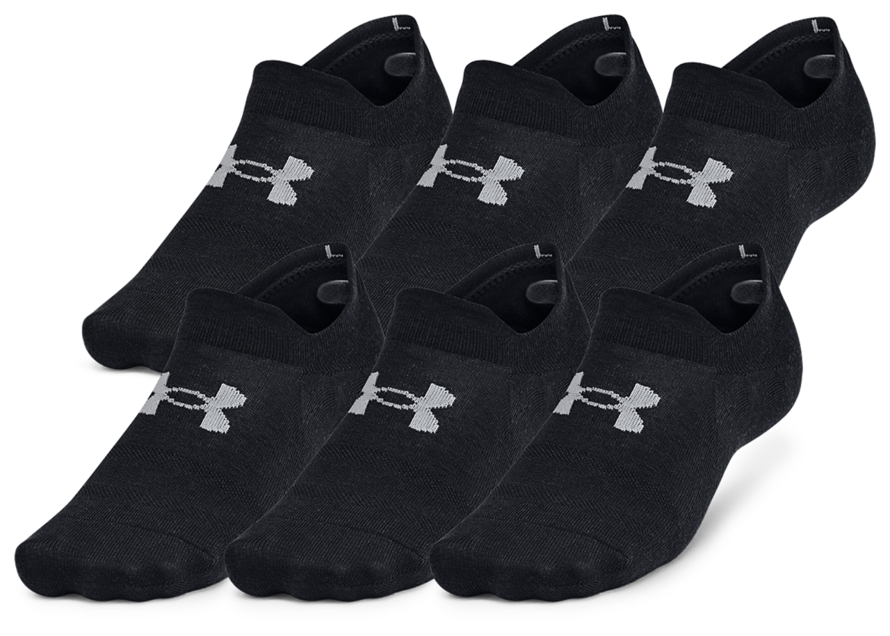 Under Armour Essential 6 Pack Ultra Low Socks Image 1 of 4. Tap to open photo gallery.