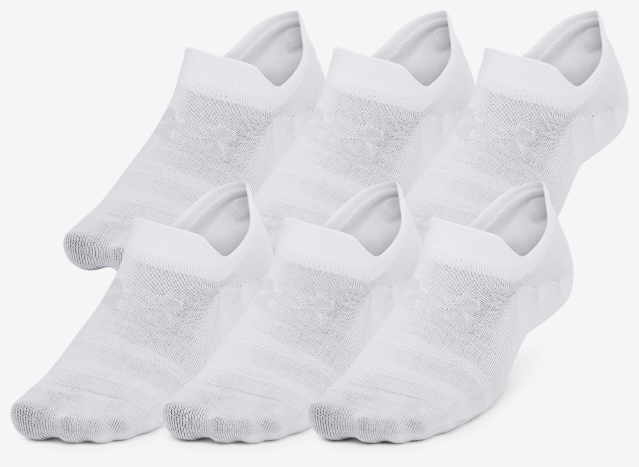 Under Armour Essential 6 Pack Ultra Low Socks Image 1 of 4. Tap to open photo gallery.