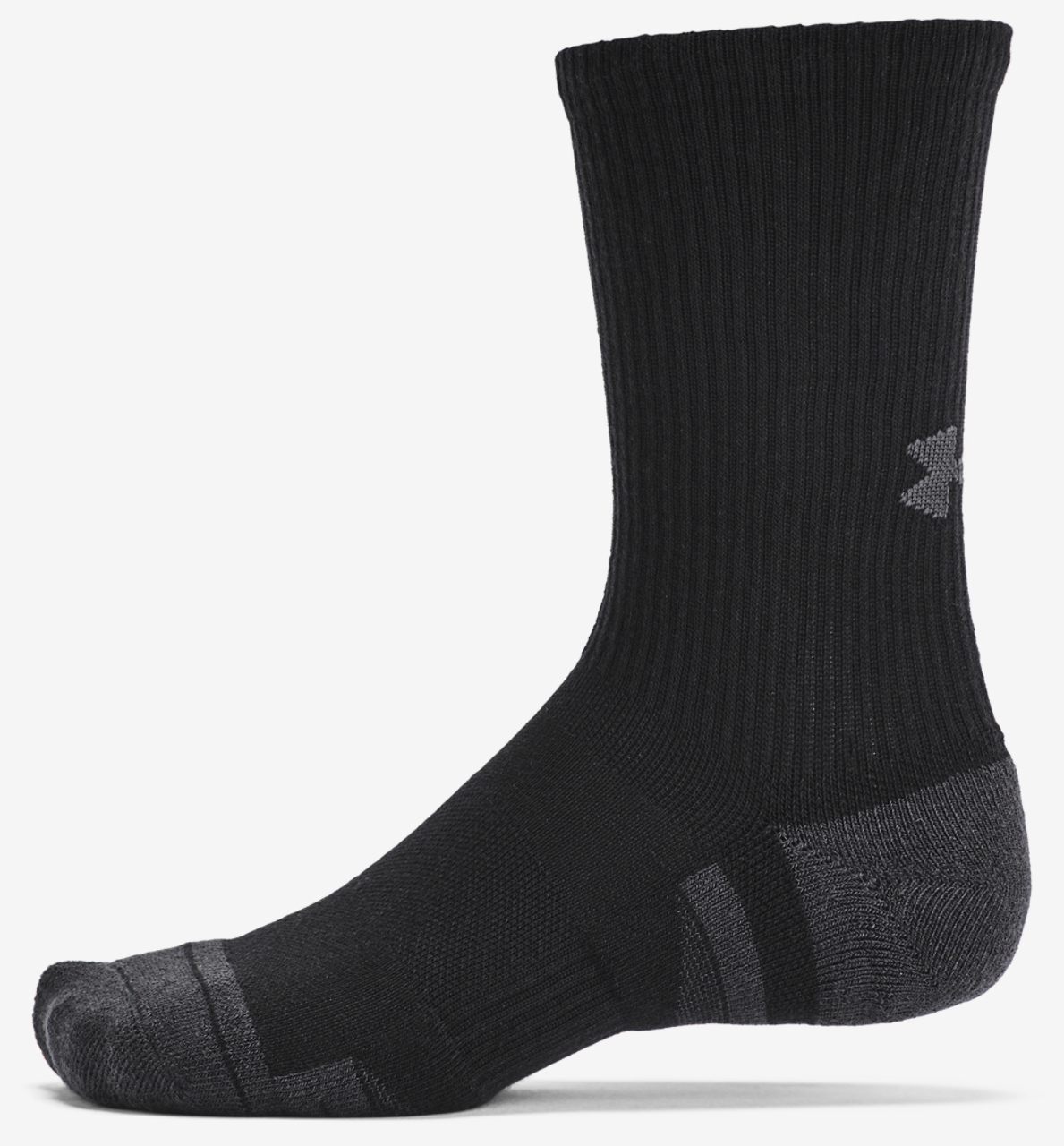 Under Armour Perf Tech 6 Pack Crew Socks Image 2 of 4. Tap to open photo gallery.