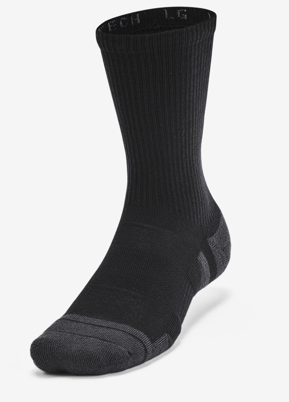 Under Armour Perf Tech 6 Pack Crew Socks Image 3 of 4. Tap to open photo gallery.