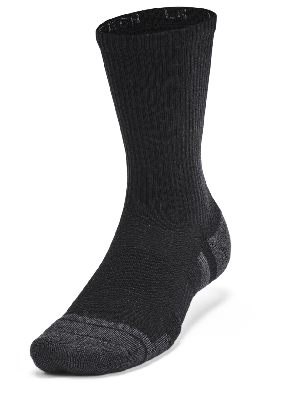Under Armour Perf Tech 6 Pack Crew Socks Image 3 of 4. Tap to open photo gallery.