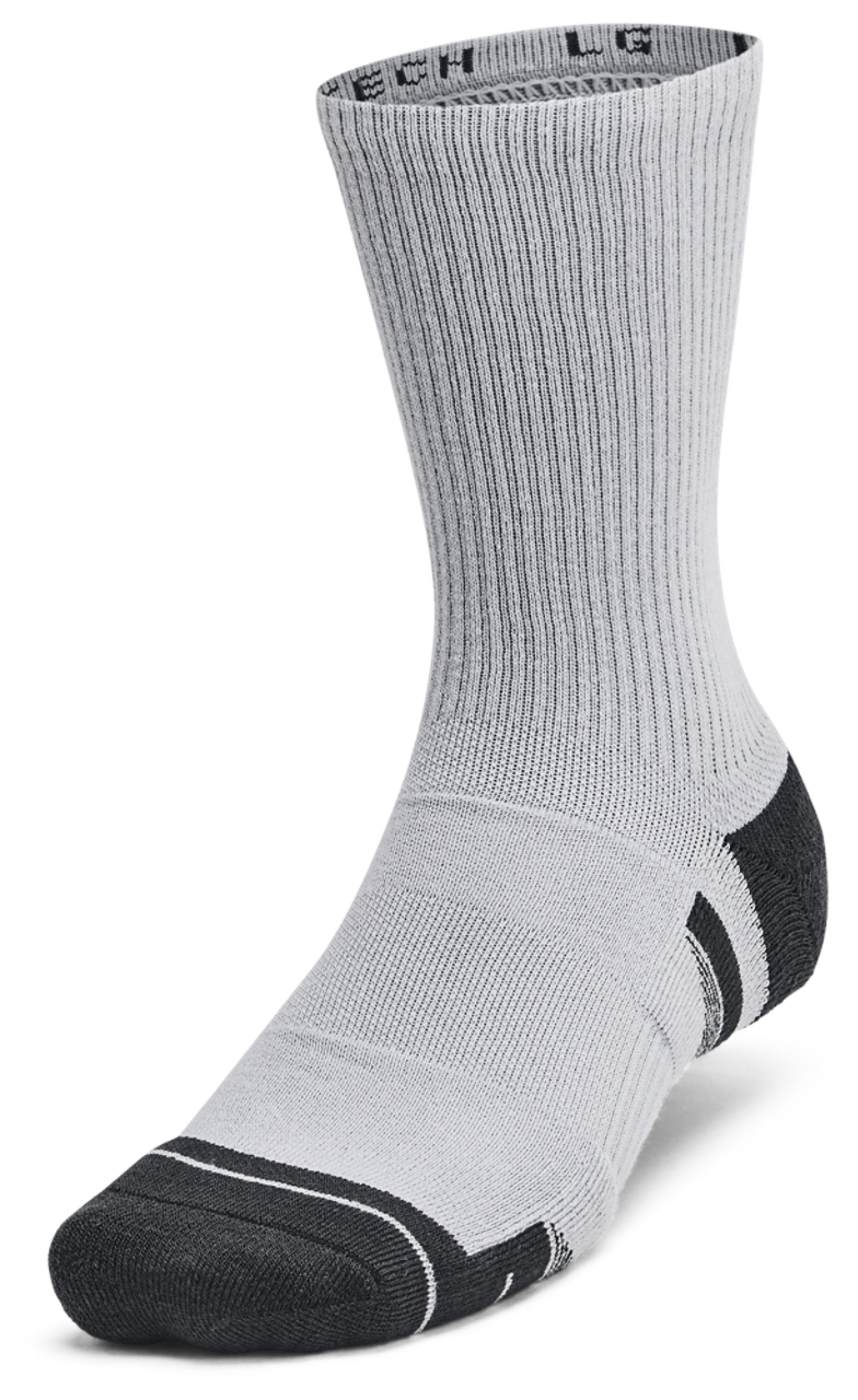 Under Armour Perf Tech 6 Pack Crew Socks Image 2 of 4. Tap to open photo gallery.