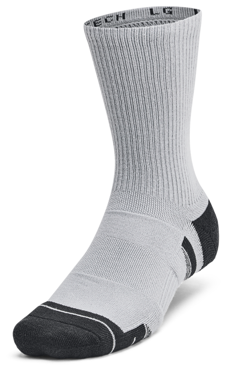 Under Armour Perf Tech 6 Pack Crew Socks Image 2 of 4. Tap to open photo gallery.