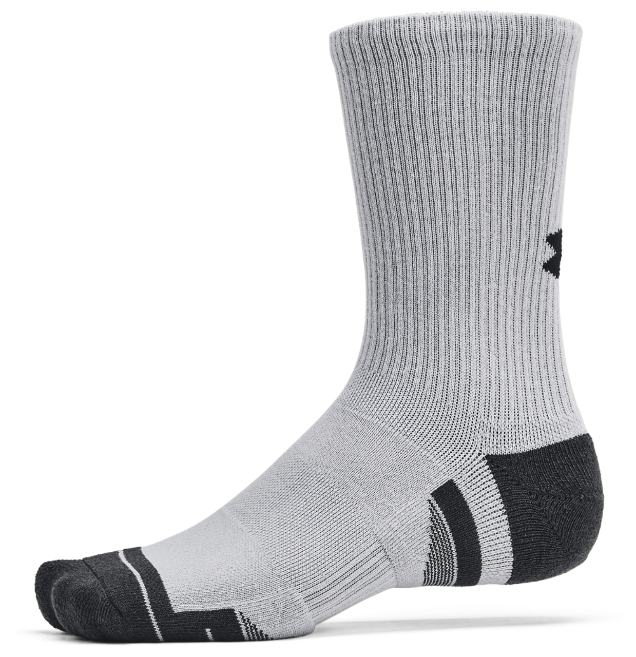 Under Armour Perf Tech 6 Pack Crew Socks Image 4 of 4. Tap to open photo gallery.