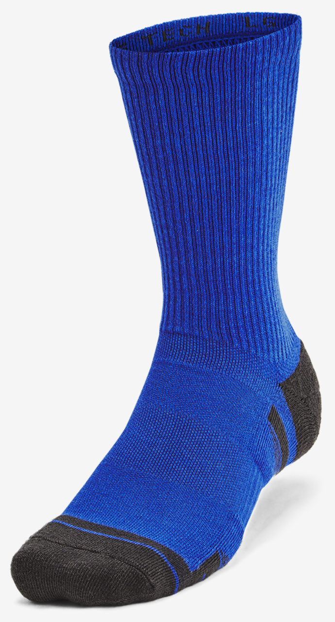 Under Armour Perf Tech 6 Pack Crew Socks Image 2 of 4. Tap to open photo gallery.