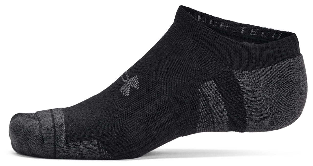 Under Armour Perf Tech 6 Pack No Show Socks Image 2 of 4. Tap to open photo gallery.