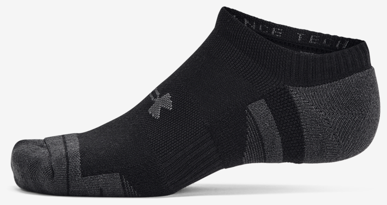 Under Armour Perf Tech 6 Pack No Show Socks Image 2 of 4. Tap to open photo gallery.